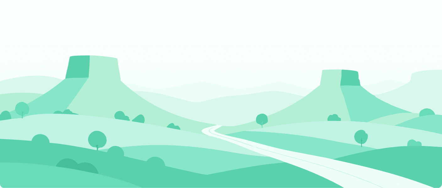 Ilustração das mesas e trilhas da Chapada das Mesas